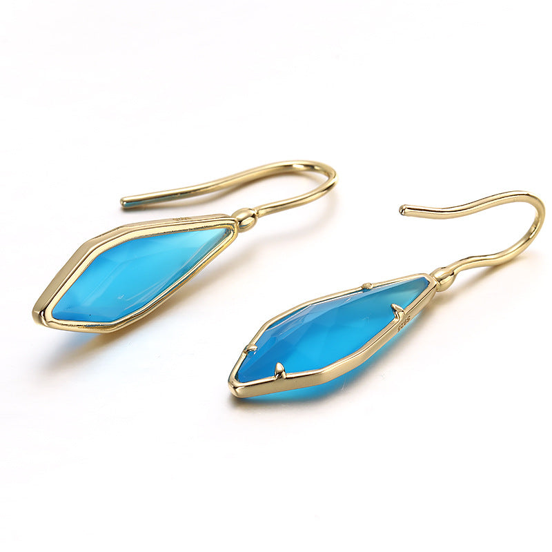 Orecchini Goccia Blu