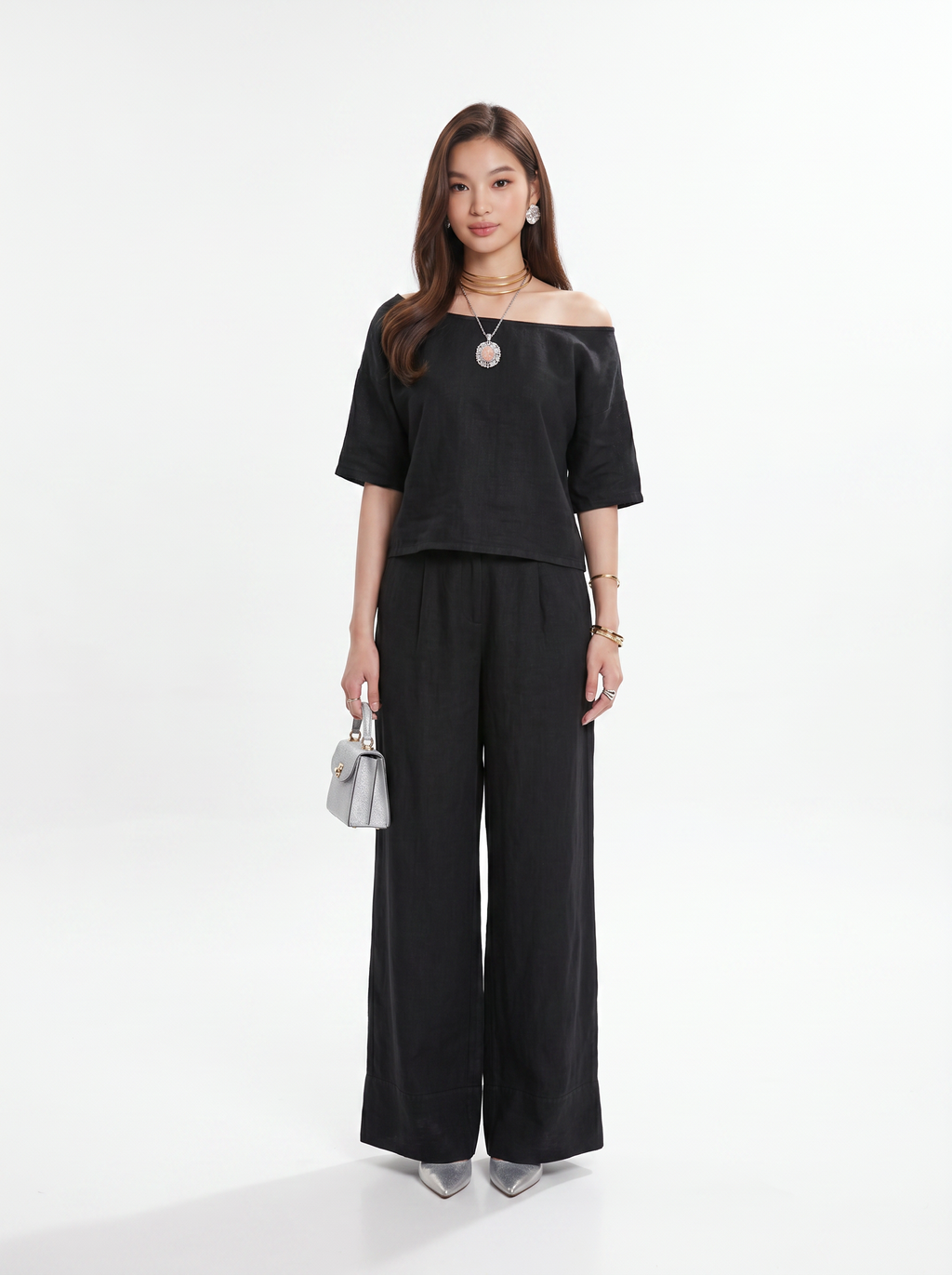 Completo Chic Pantaloni a Tasche