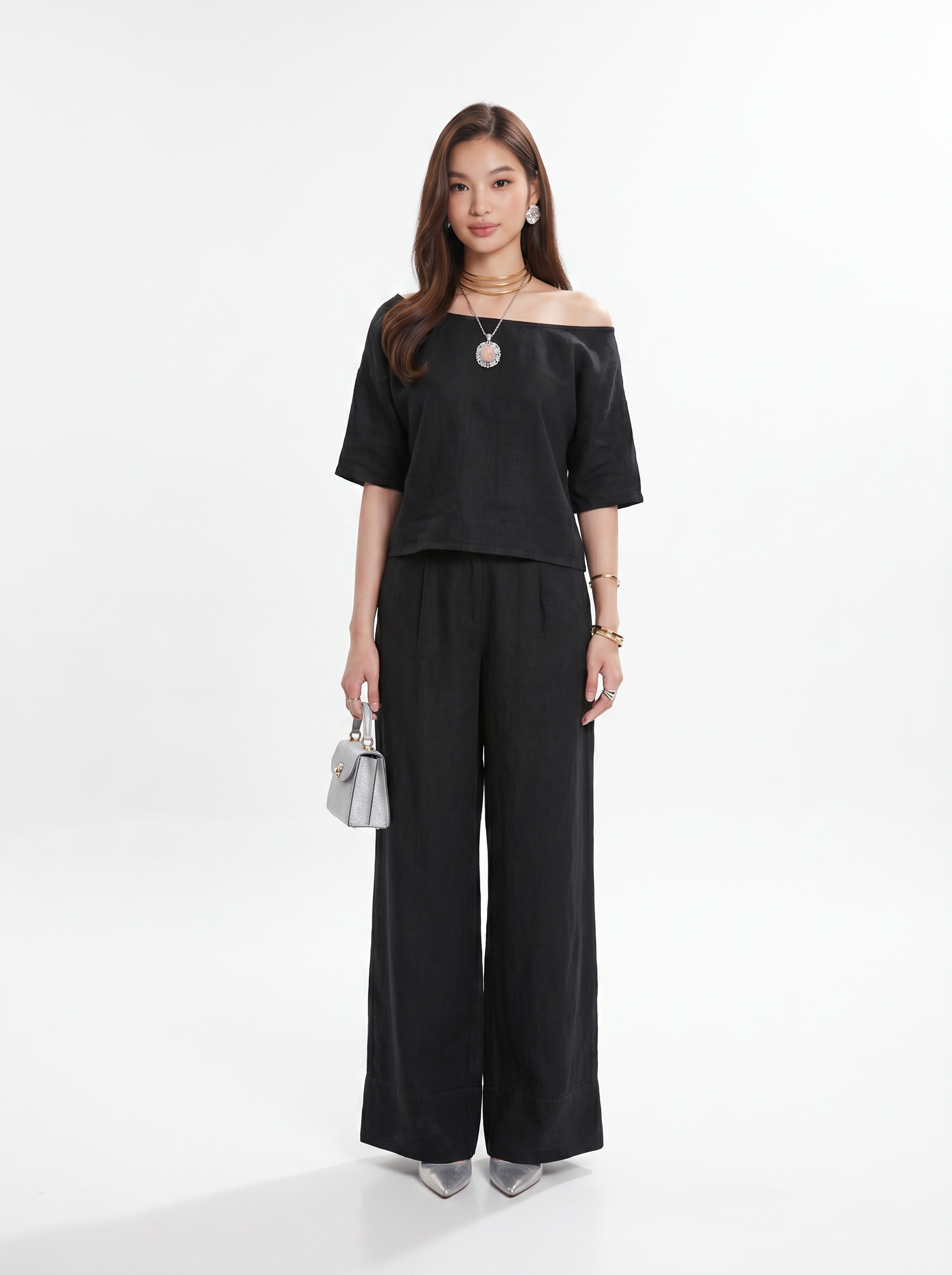 Completo Chic Pantaloni a Tasche