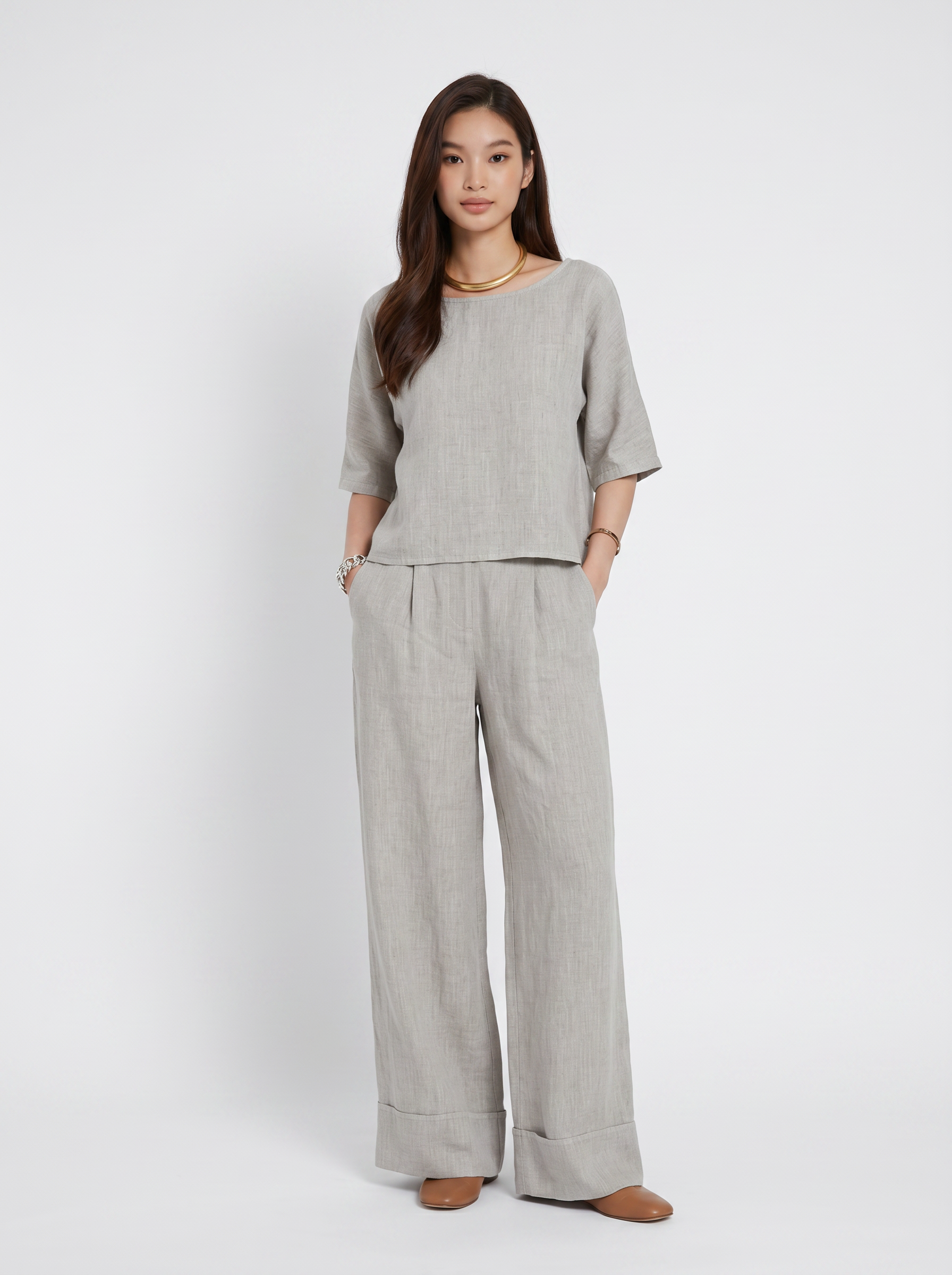 Completo Chic Pantaloni a Tasche