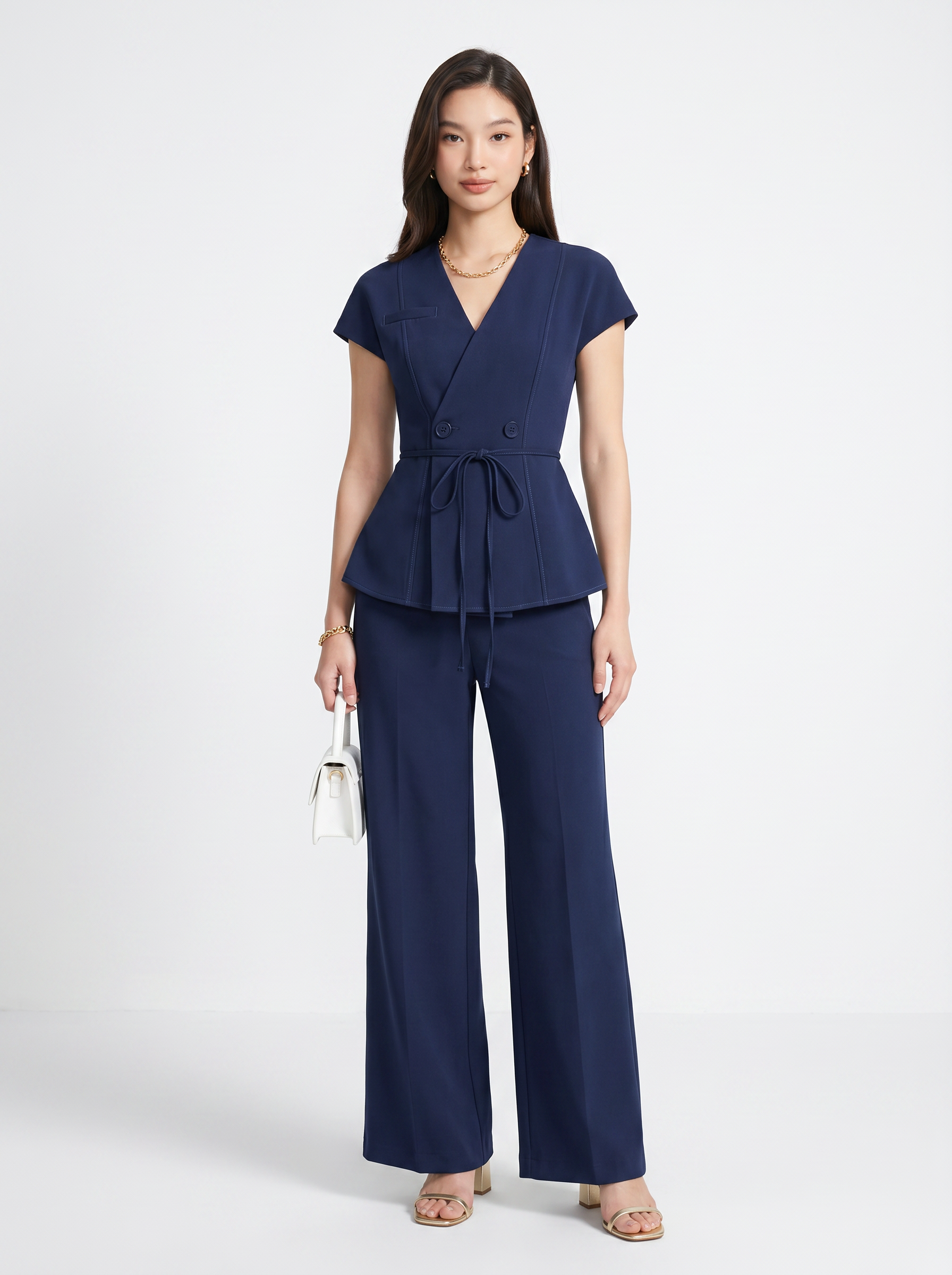 Completo Gilet Allacciato e Pantalone