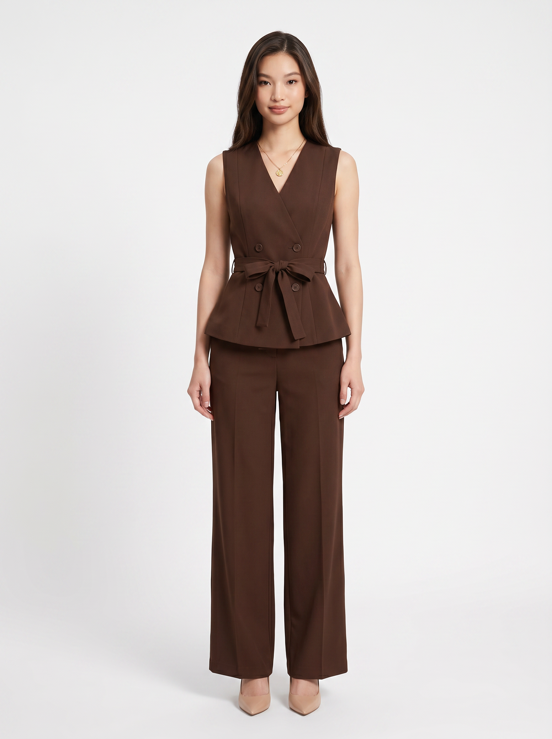 Completo Gilet Allacciato e Pantalone