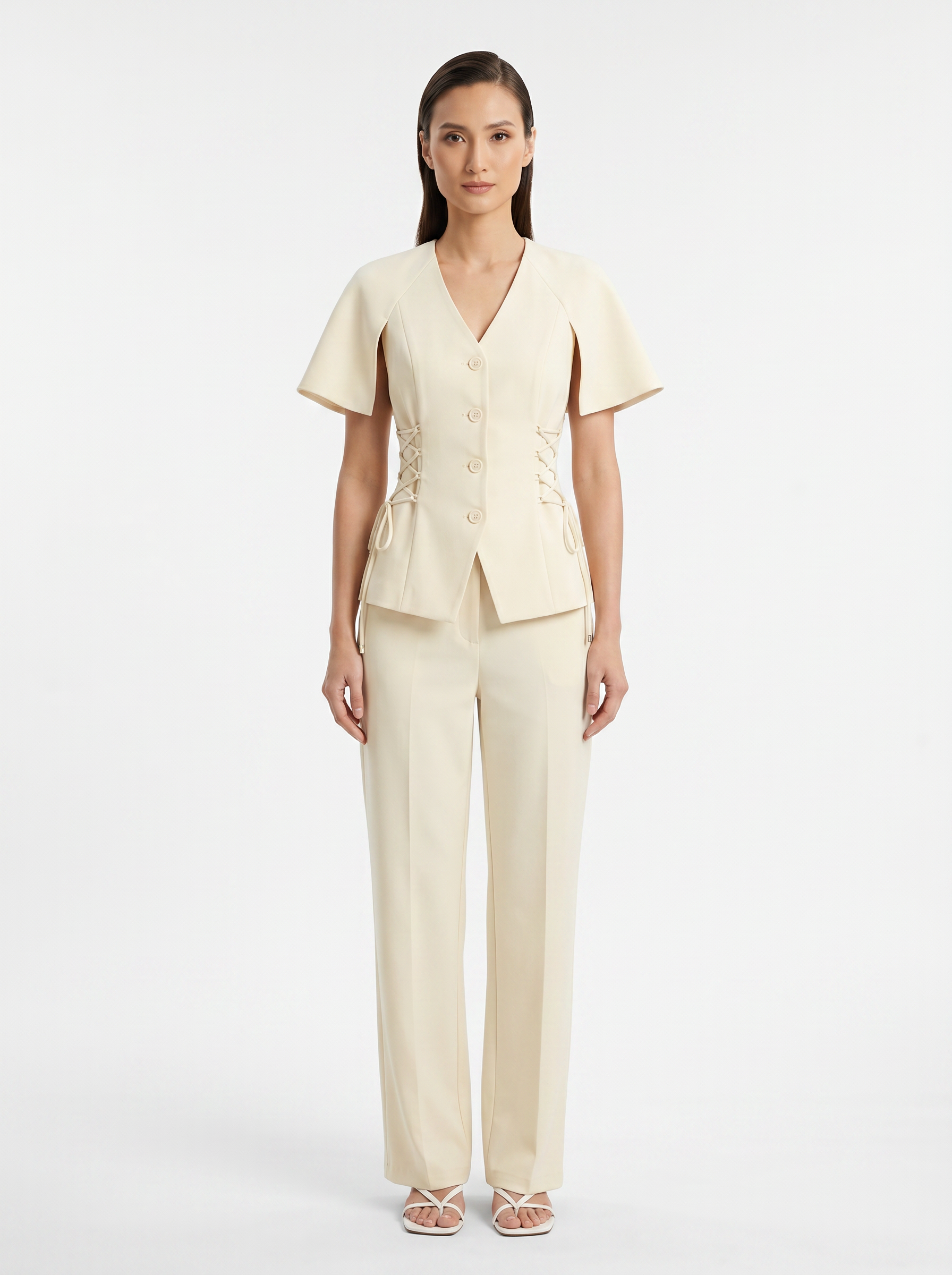 Completo Gilet Allacciato e Pantalone