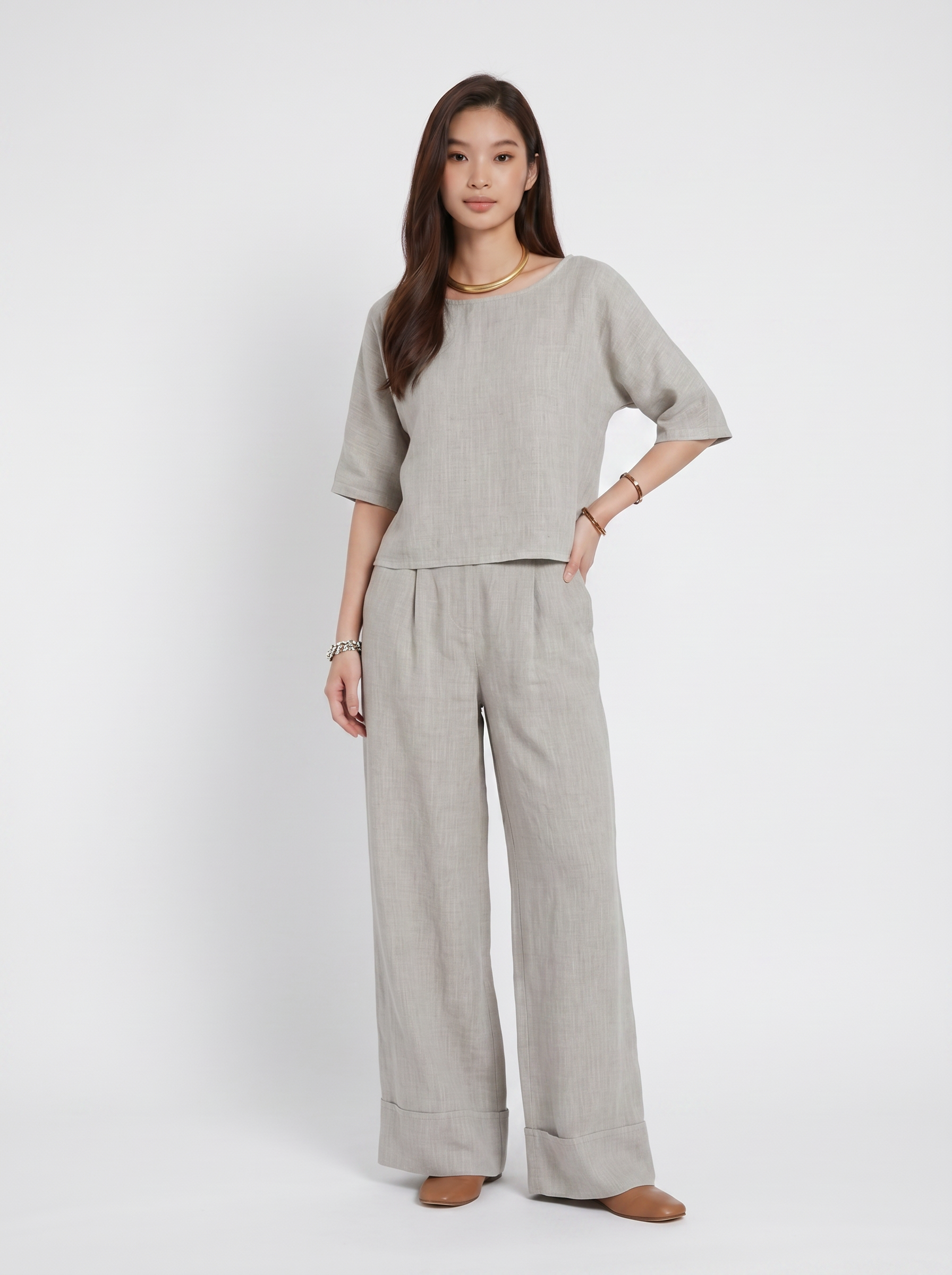 Completo Chic Pantaloni a Tasche