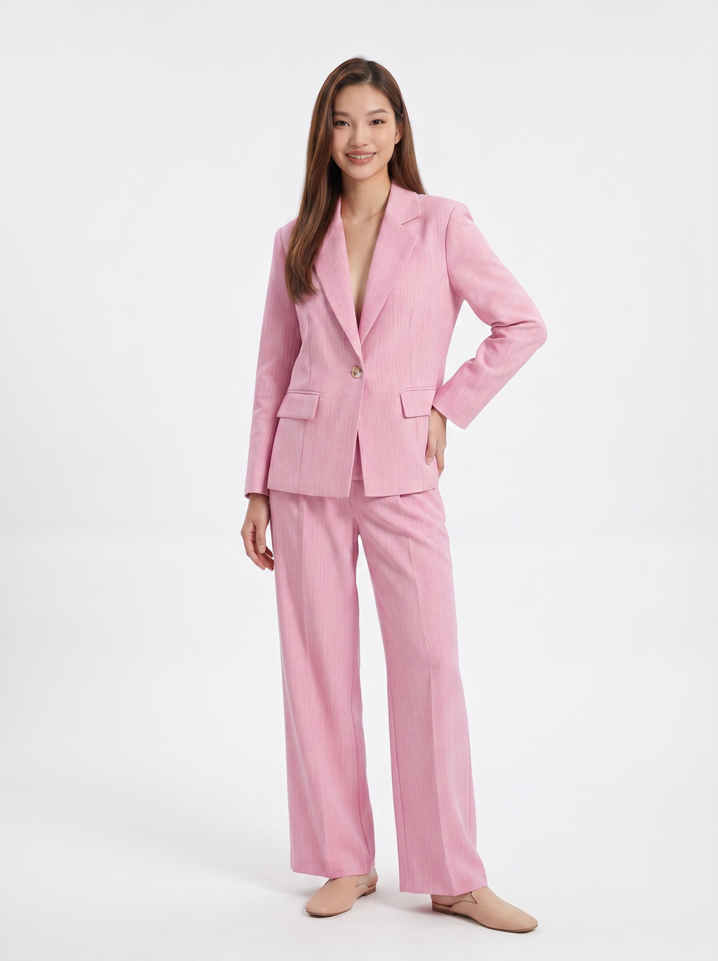 Tailleur Blazer e Pantalone Palazzo