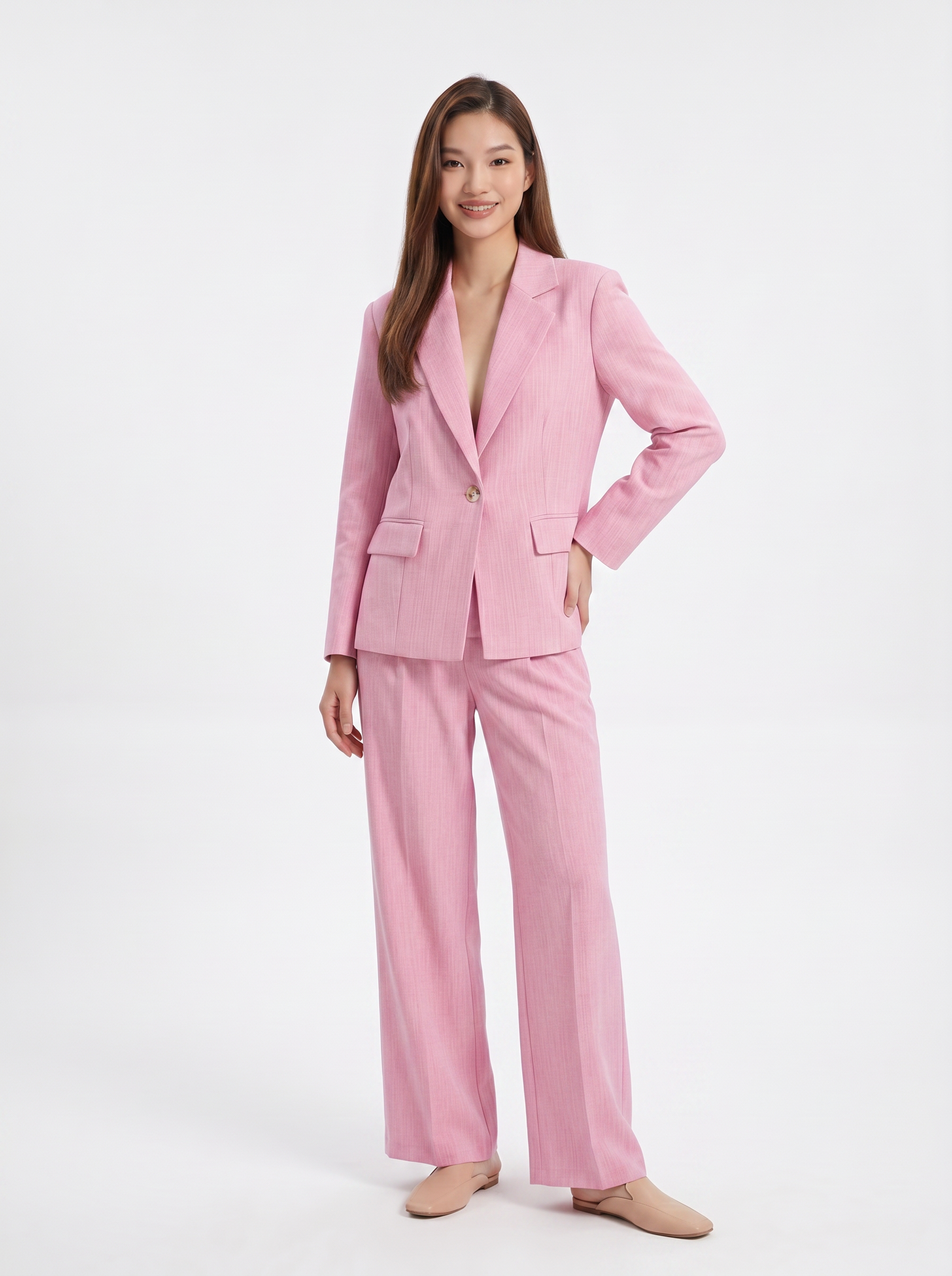 Tailleur Blazer e Pantalone Palazzo