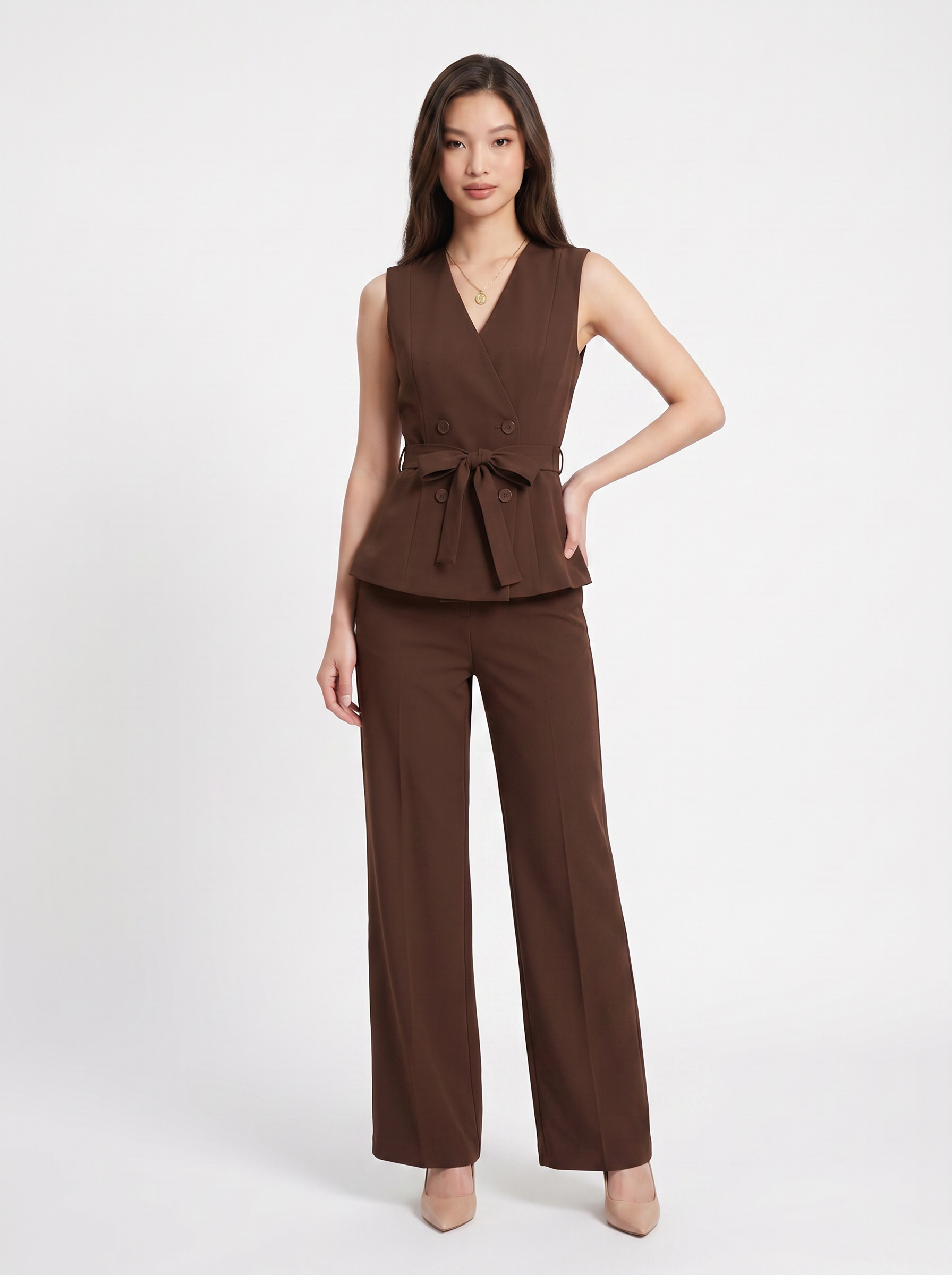 Completo Gilet Allacciato e Pantalone