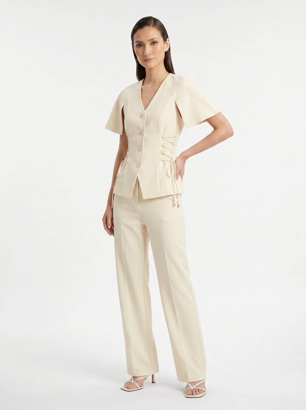 Completo Gilet Allacciato e Pantalone