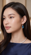 Orecchini Goccia Blu