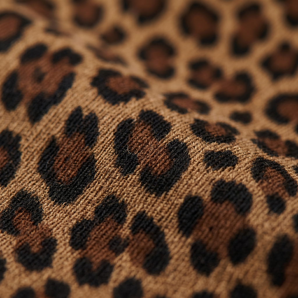 Pantaloni Palazzo Animalier - dettaglio tessuto
