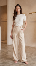 Pantaloni Palazzo Cammello - Beige