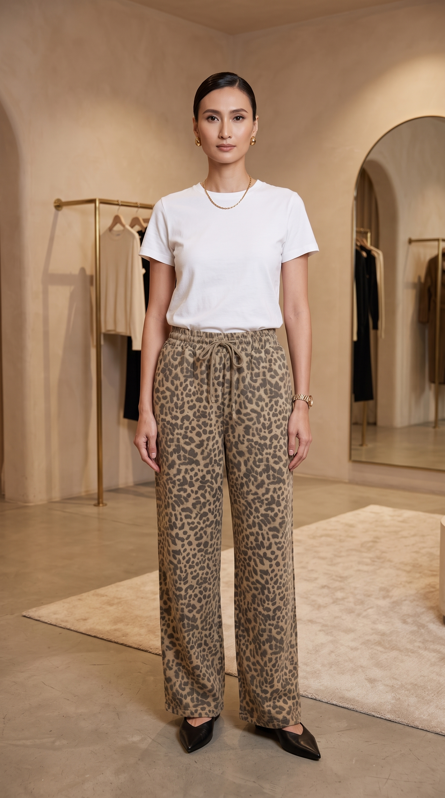 Pantaloni Palazzo Geometrici